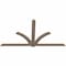 Ekena Millwork Redmond Smooth Timber Gable Bracket, Douglas Fir, 108"W x 58"H x 1 1/2"D x 5 1/2"F, 13/12 Pitch GBW108X58X0206RED00SDF - alternate 3